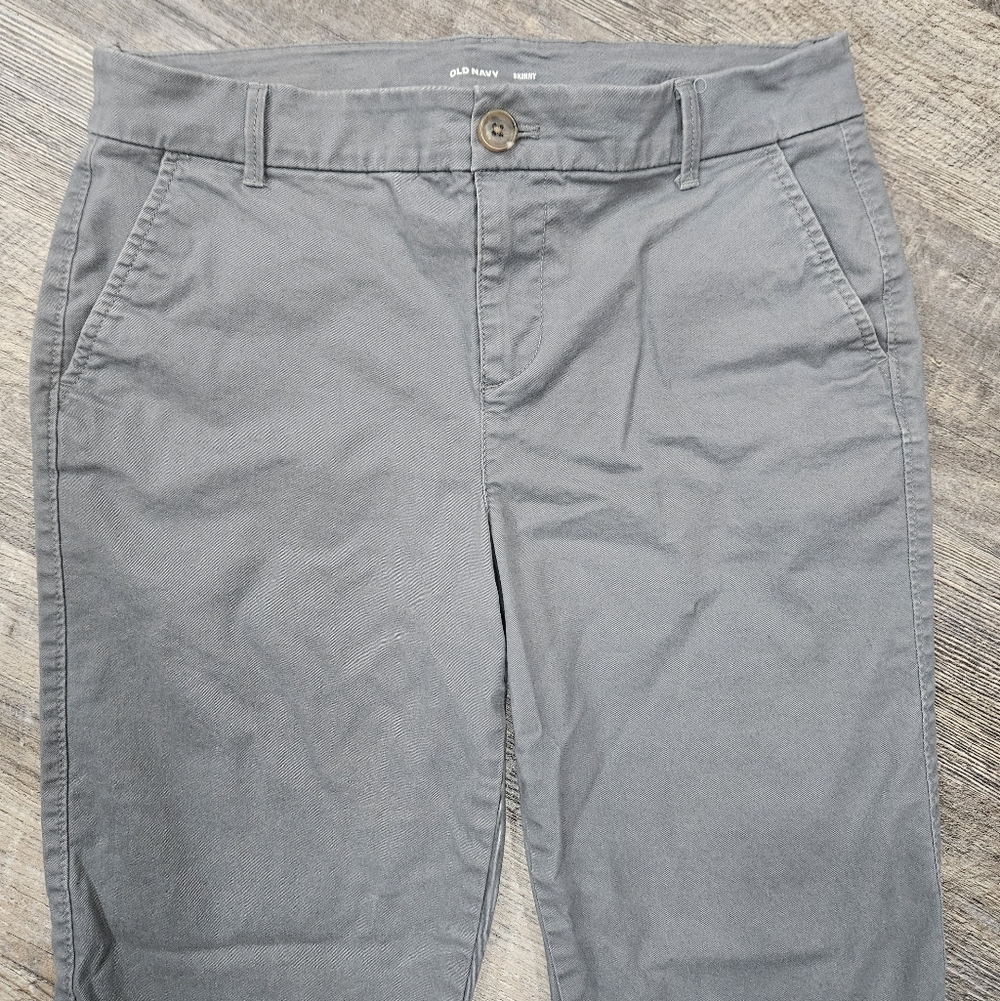 Old Navy Skinny Gray Pants Size 6 Tall 4 Pocket